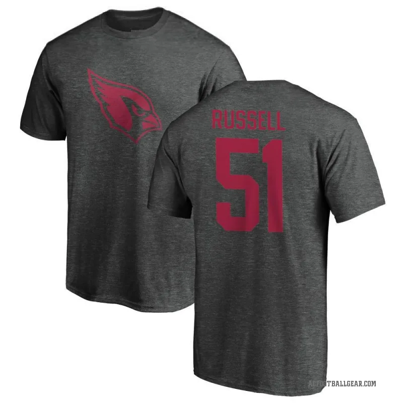 J.J. Russell Youth Ash Arizona Cardinals One Color T-Shirt -