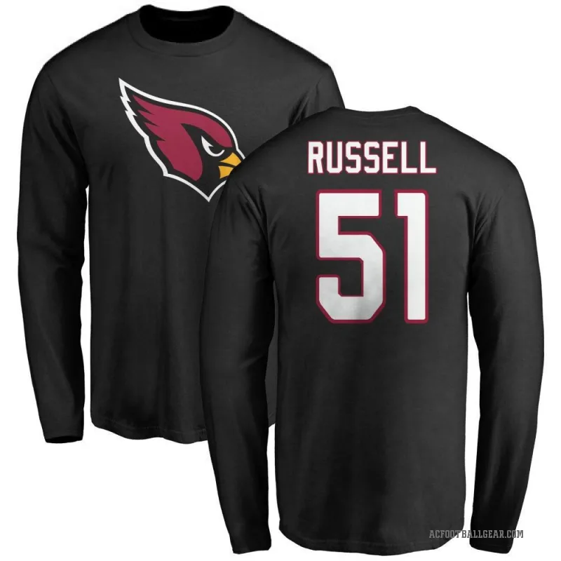 J.J. Russell Youth Black Arizona Cardinals Logo Long Sleeve T-Shirt -