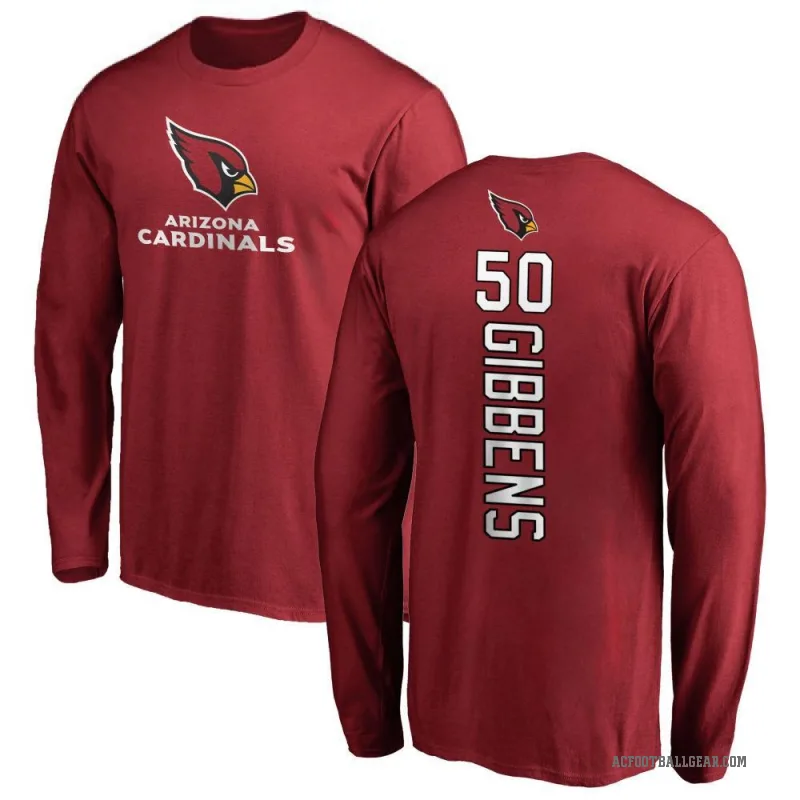 Jack Gibbens Men's Arizona Cardinals Backer Long Sleeve T-Shirt - Maroon