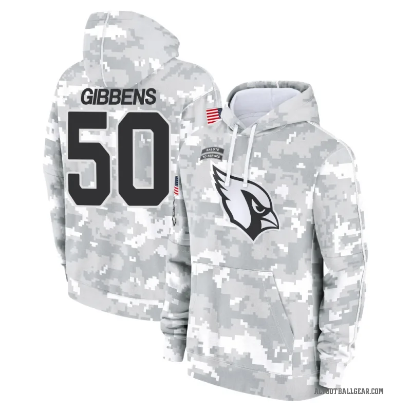 Jack Gibbens Men's Camo Arizona Cardinals Arctic 2024 Salute to Service Club Fleece Pullover Hoodie