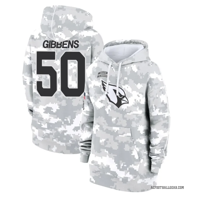 Jack Gibbens Women's Camo Arizona Cardinals Arctic 2024 Salute to Service Club Fleece Pullover Hoodie