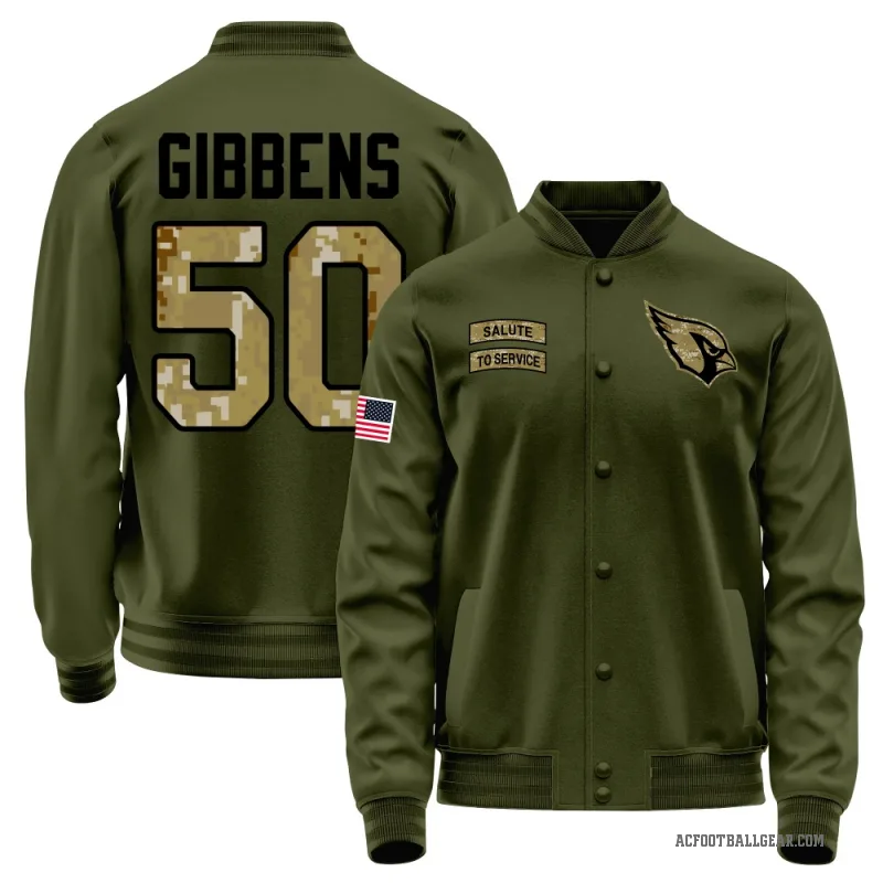 Jack Gibbens Youth Olive Arizona Cardinals Salute to Service Sideline Performance Jacket