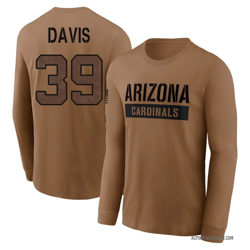 Jaden Davis Youth Brown Arizona Cardinals 2023 Salute To Service Long Sleeve T-Shirt
