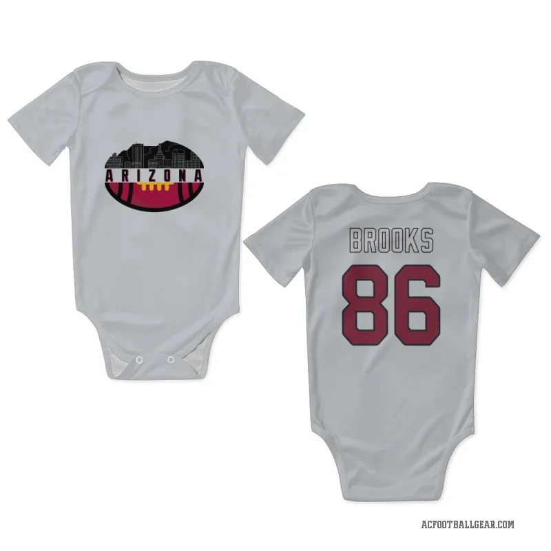 Jalen Brooks  White Arizona Cardinals  Newborn & Infant Bodysuit