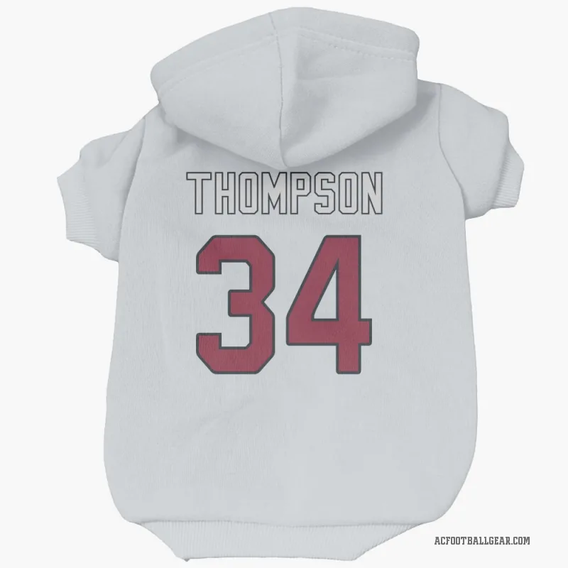 Jalen Thompson  White Arizona Cardinals  Cat & Dog Pet Hoodie