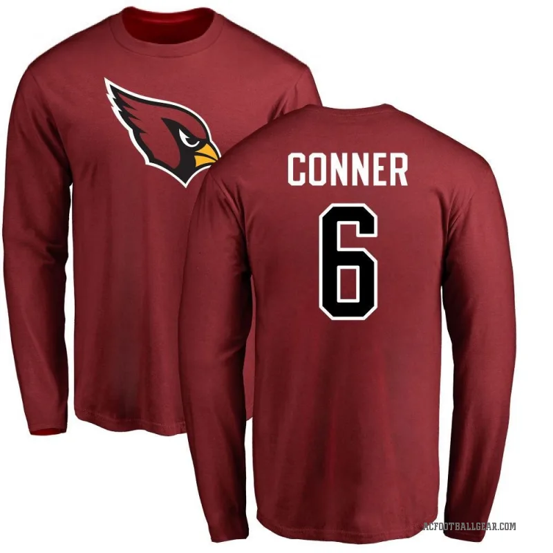 James Conner Men's Arizona Cardinals Logo Long Sleeve T-Shirt - Maroon