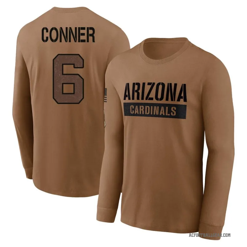 James Conner Men's Brown Arizona Cardinals 2023 Salute To Service Long Sleeve T-Shirt