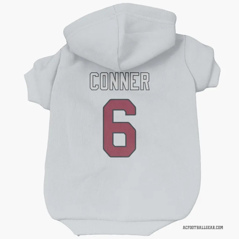 James Conner  White Arizona Cardinals  Cat & Dog Pet Hoodie