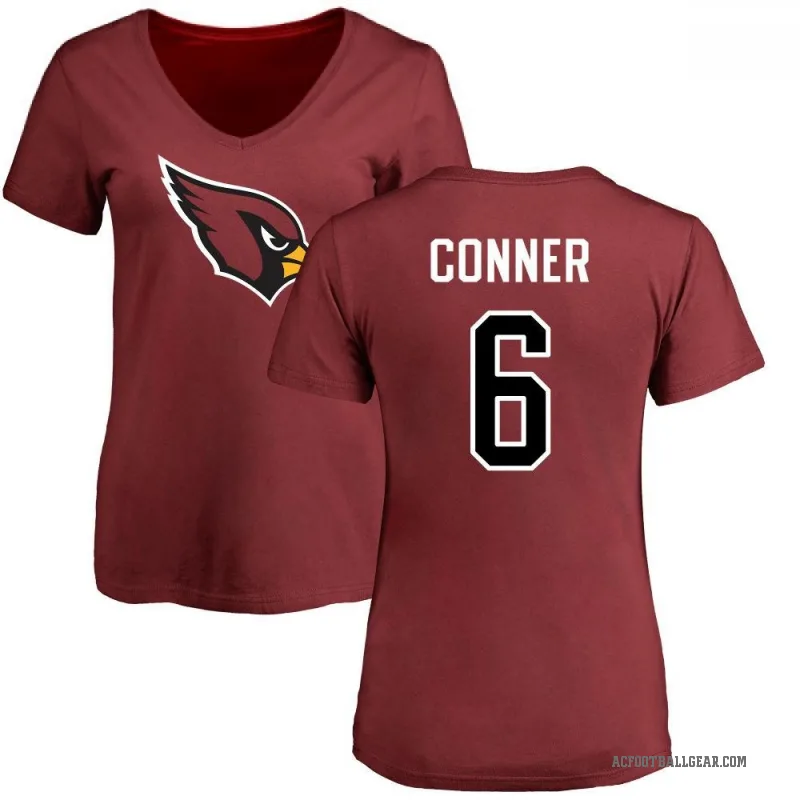 James Conner Women's Arizona Cardinals Logo Slim Fit T-Shirt - Maroon