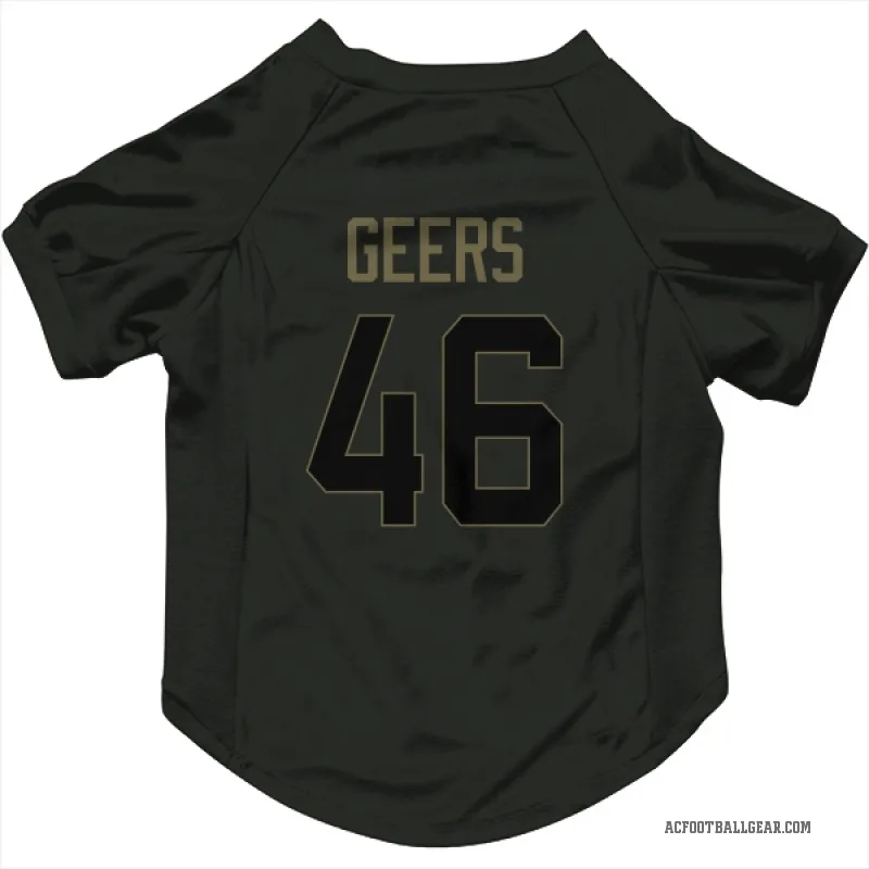 Jameson Geers  Black Arizona Cardinals  Service Cat & Dog Pet Jersey