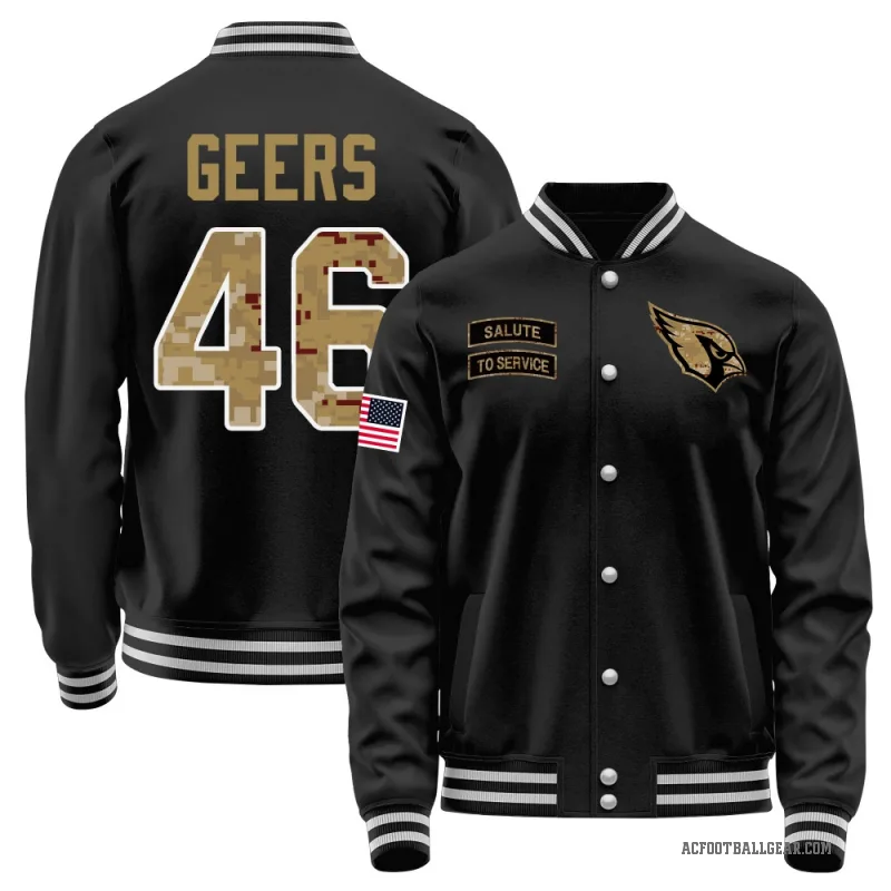 Jameson Geers Men's Black Arizona Cardinals Salute to Service Sideline Performance Jacket