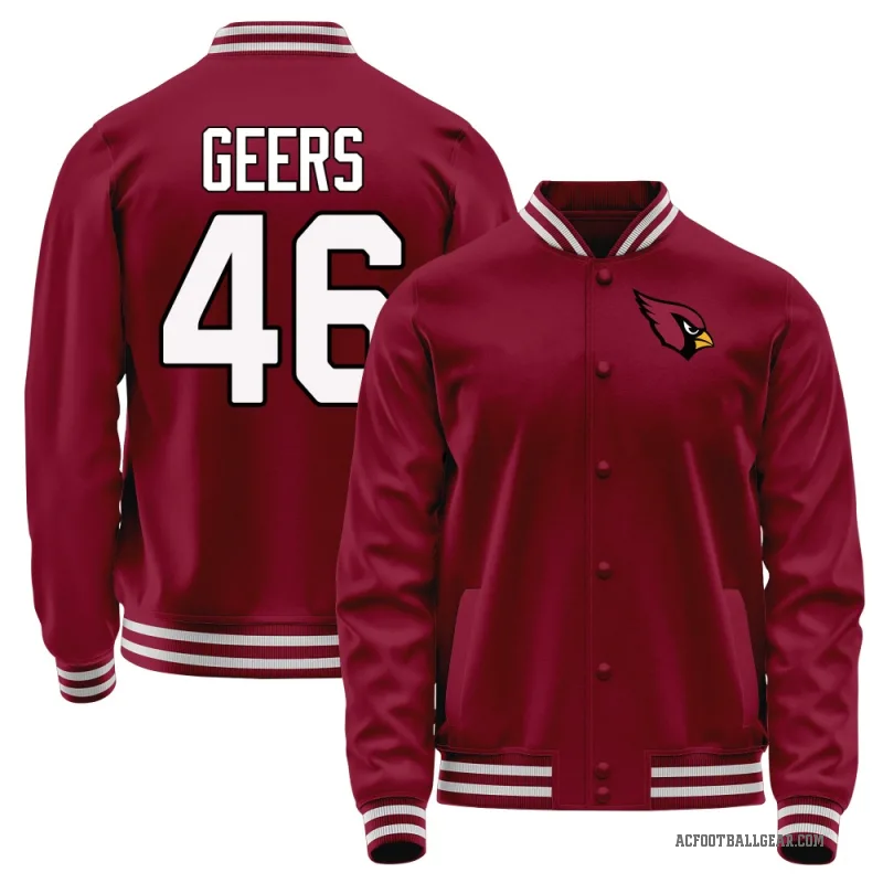 Jameson Geers Men's Red Arizona Cardinals Full-Snap Jacket