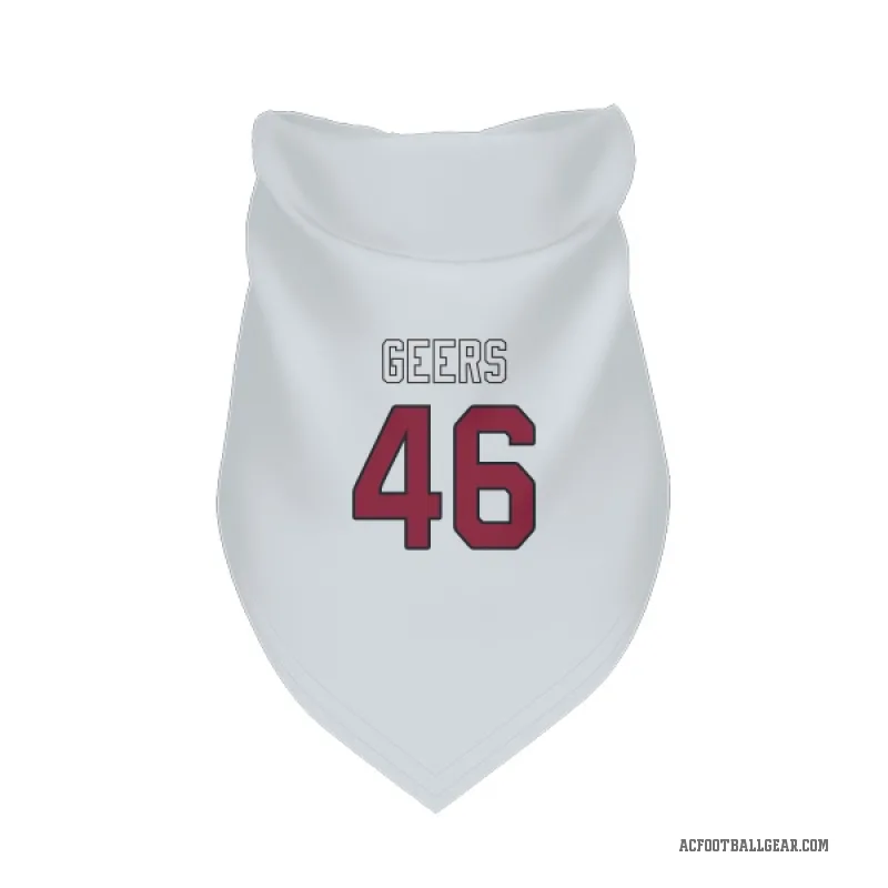 Jameson Geers  White Arizona Cardinals  Cat & Dog Pet Bandana