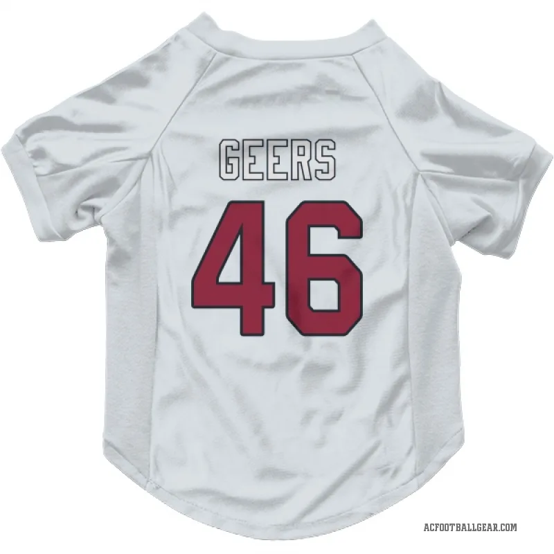 Jameson Geers  White Arizona Cardinals  Cat & Dog Pet Jersey