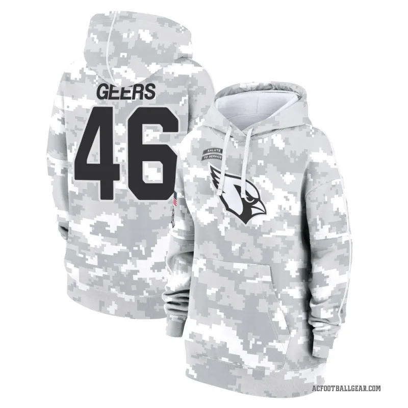 Jameson Geers Women's Camo Arizona Cardinals Arctic 2024 Salute to Service Club Fleece Pullover Hoodie