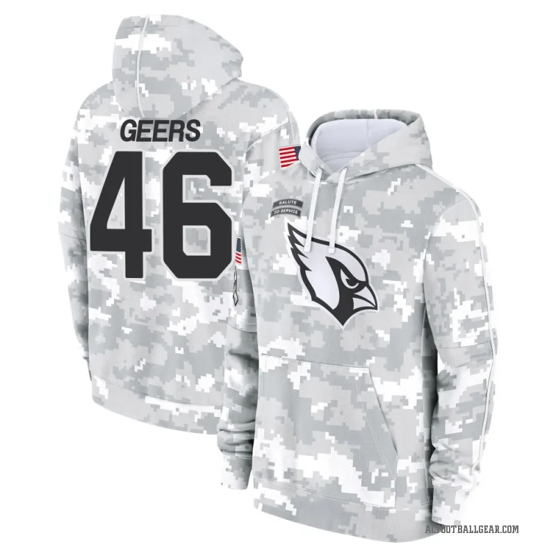 Jameson Geers Youth Camo Arizona Cardinals Arctic 2024 Salute to Service Club Fleece Pullover Hoodie