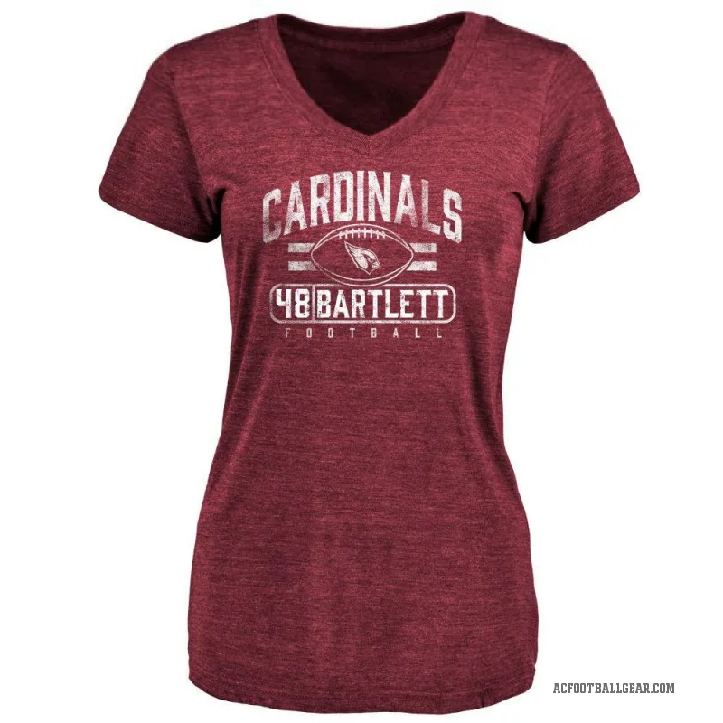 Jared Bartlett Women's Arizona Cardinals Flanker T-Shirt - Maroon