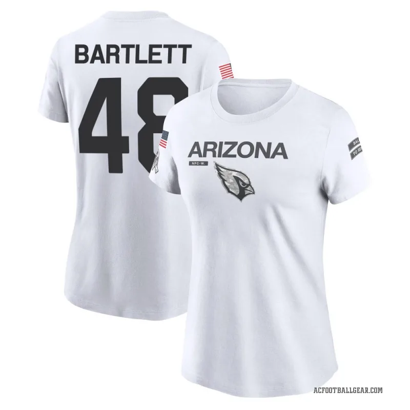 Jared Bartlett Women's White Arizona Cardinals 2024 Salute to Service Performance T-Shirt