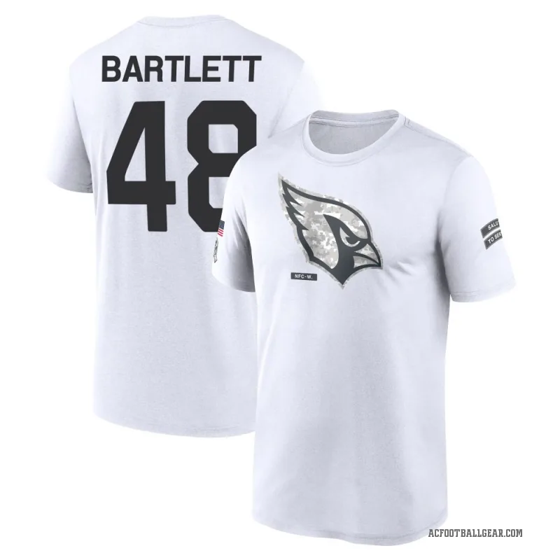 Jared Bartlett Youth White Arizona Cardinals 2024 Salute to Service Performance T-Shirt