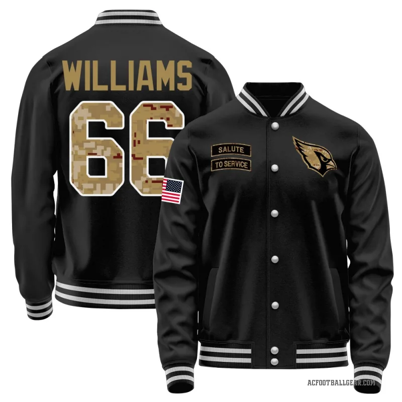 Jayden Williams Men's Black Arizona Cardinals Salute to Service Sideline Performance Jacket