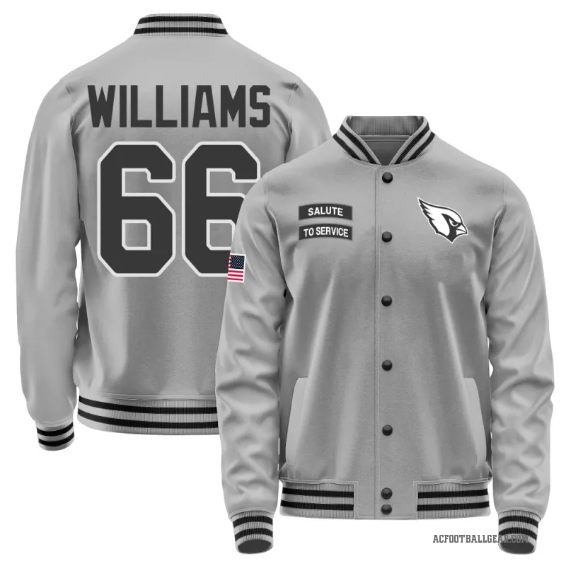 Jayden Williams Men's Gray Arizona Cardinals Salute to Service Performance Jacket