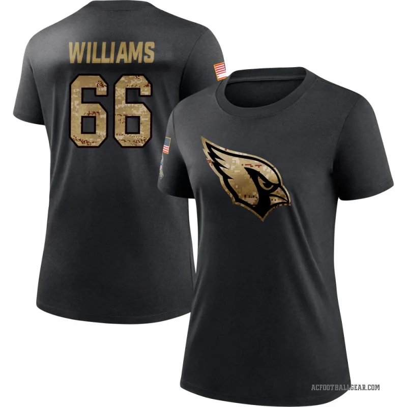 Jayden Williams Women's Black Arizona Cardinals 2020 Salute To Service Performance T-Shirt