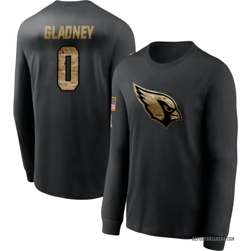 Jeff Gladney Men's Black Arizona Cardinals 2020 Salute To Service Sideline Performance Long Sleeve T-Shirt