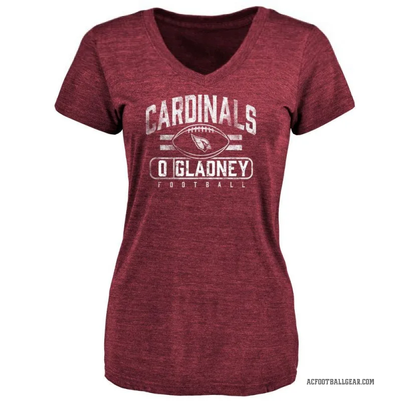 Jeff Gladney Women's Arizona Cardinals Flanker T-Shirt - Maroon