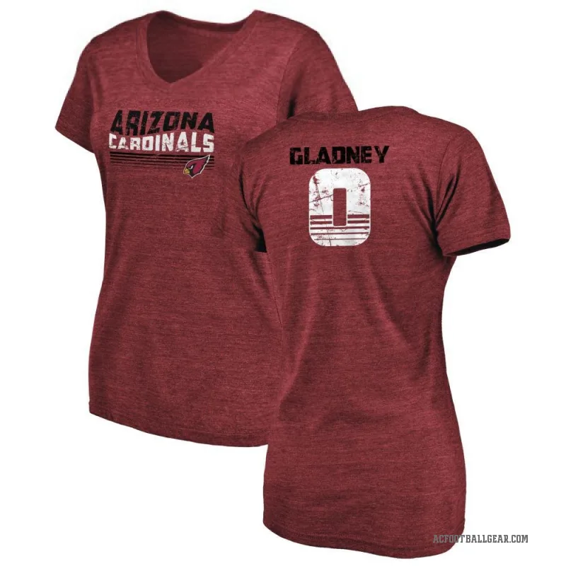 Jeff Gladney Women's Arizona Cardinals Retro V-Neck T-Shirt - Cardinal
