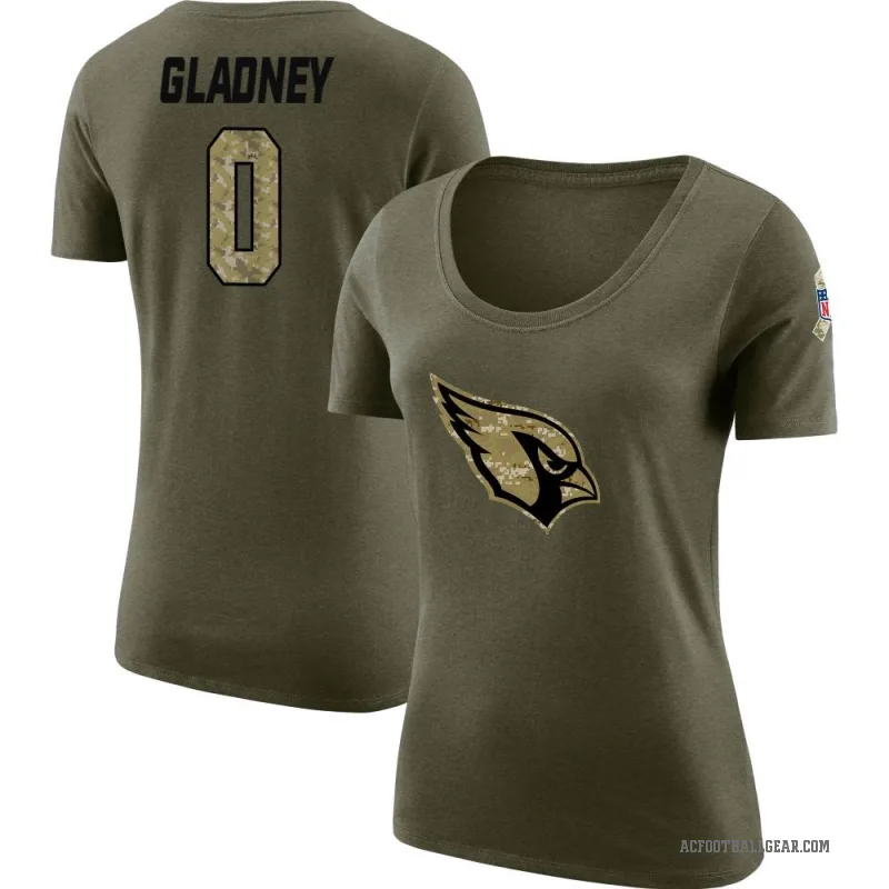 Jeff Gladney Women's Olive Arizona Cardinals Salute to Service Scoop Neck T-Shirt
