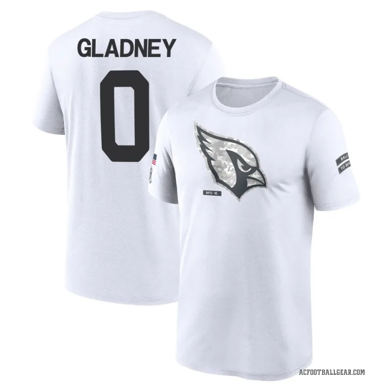 Jeff Gladney Youth White Arizona Cardinals 2024 Salute to Service Performance T-Shirt