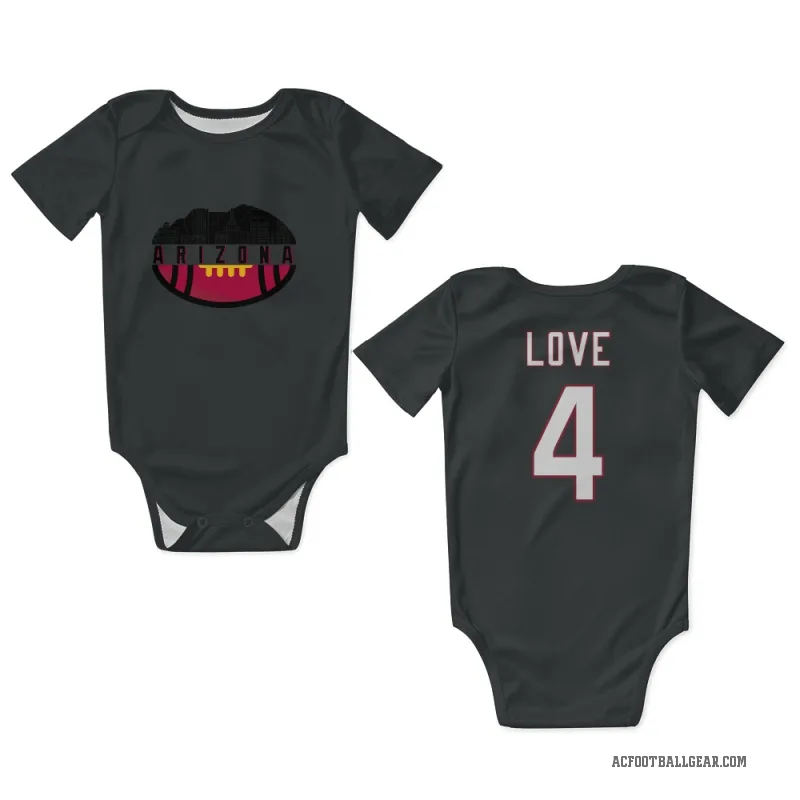 Jeremiyah Love  Black Arizona Cardinals  Newborn & Infant Bodysuit