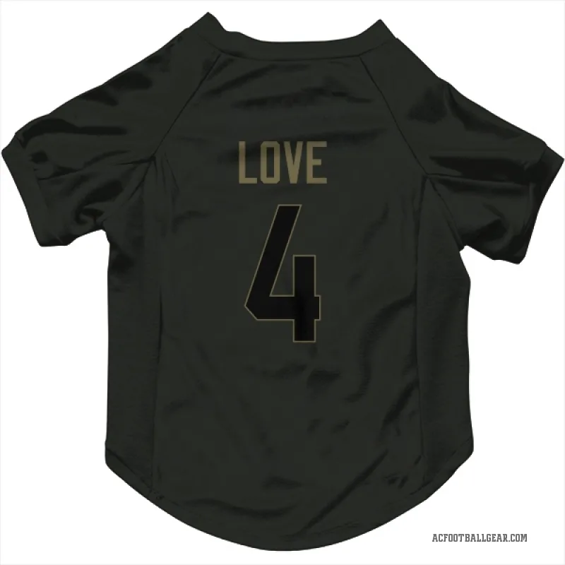 Jeremiyah Love  Black Arizona Cardinals  Service Cat & Dog Pet Jersey