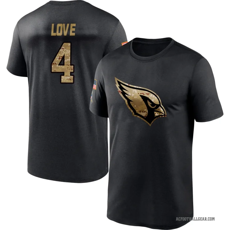Jeremiyah Love Men's Black Arizona Cardinals 2020 Salute To Service Performance T-Shirt