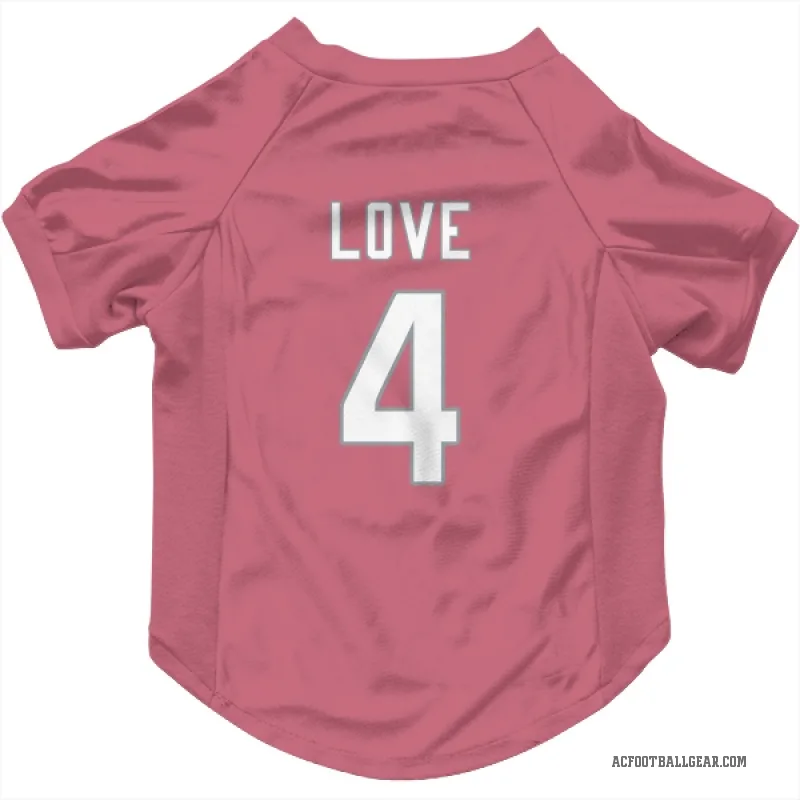 Jeremiyah Love  Pink Arizona Cardinals  Cat & Dog Pet Jersey