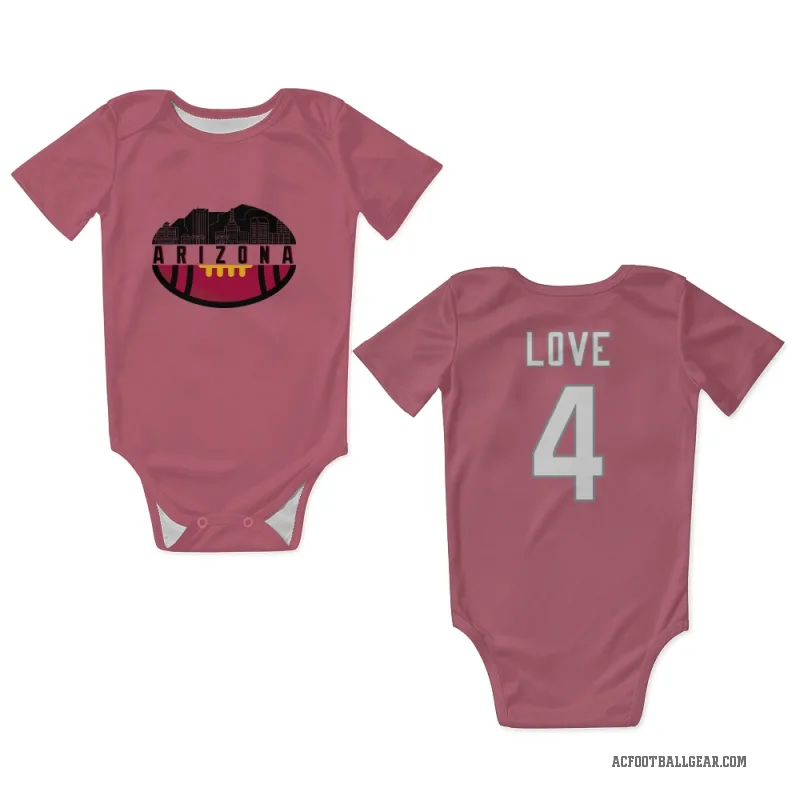 Jeremiyah Love  Pink Arizona Cardinals  Newborn & Infant Bodysuit