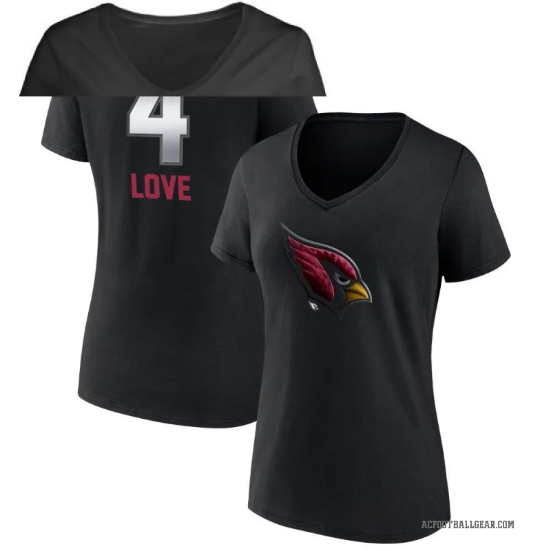 Jeremiyah Love Women's Black Arizona Cardinals Midnight Mascot T-Shirt -