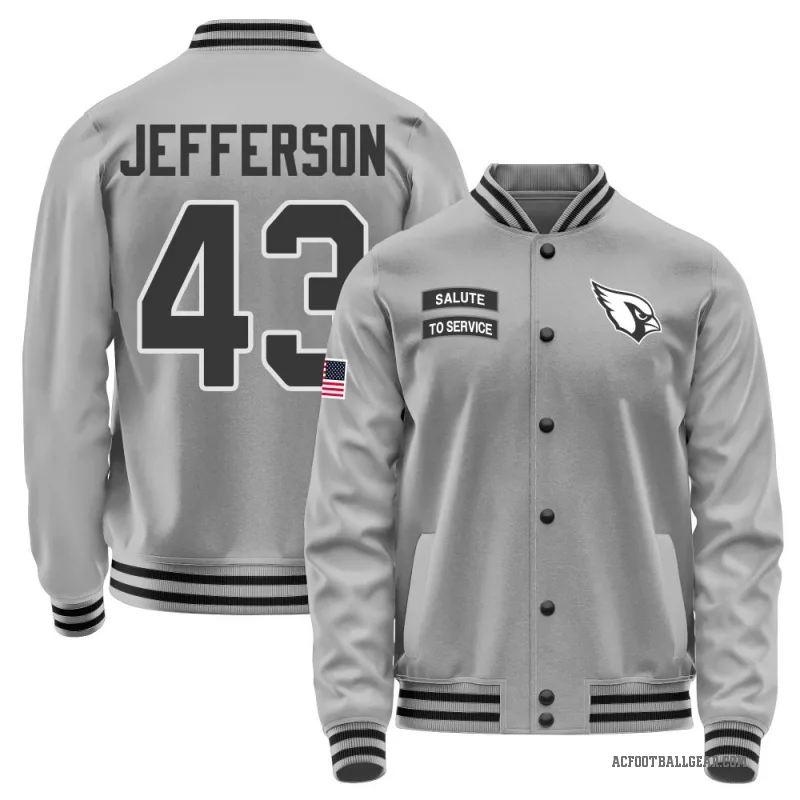 Jermar Jefferson Men's Gray Arizona Cardinals Salute to Service Performance Jacket