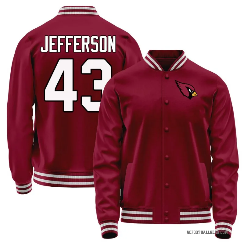Jermar Jefferson Men's Red Arizona Cardinals Full-Snap Jacket