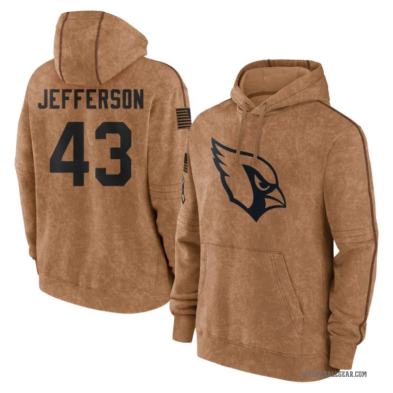 Jermar Jefferson Youth Brown Arizona Cardinals 2023 Salute To Service Club Pullover Hoodie