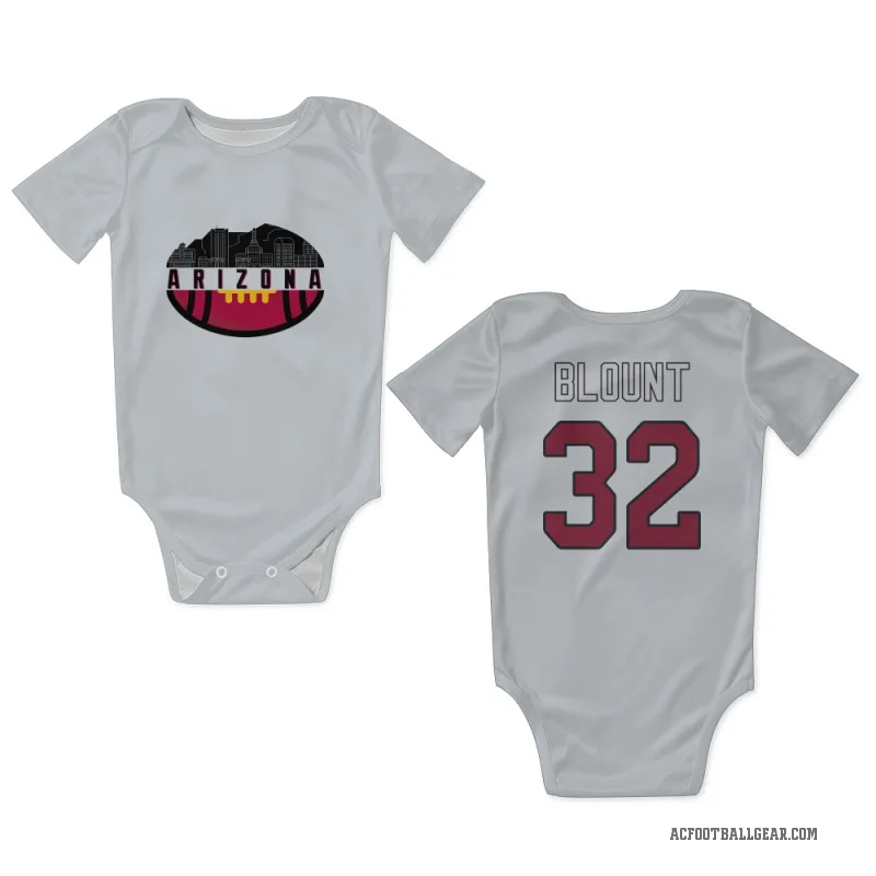 Joey Blount  White Arizona Cardinals  Newborn & Infant Bodysuit