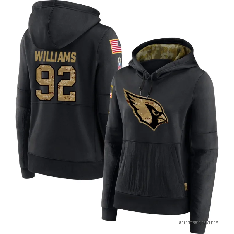 Jonah Williams Women's Black Arizona Cardinals 2020 Salute to Service Sideline Performance Pullover Hoodie