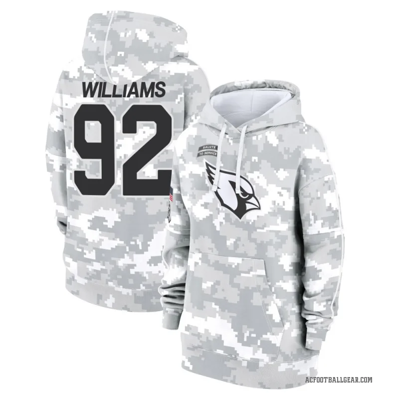 Jonah Williams Women's Camo Arizona Cardinals Arctic 2024 Salute to Service Club Fleece Pullover Hoodie
