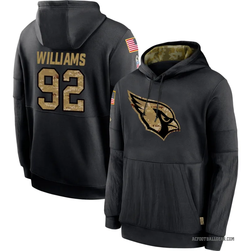 Jonah Williams Youth Black Arizona Cardinals 2020 Salute to Service Sideline Performance Pullover Hoodie