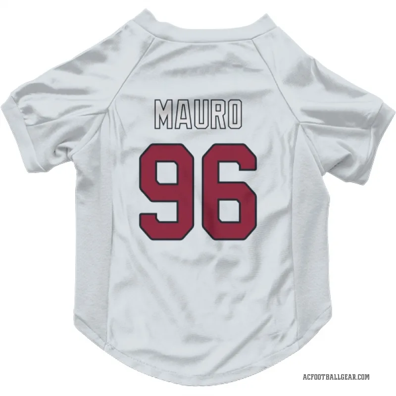 Josh Mauro  White Arizona Cardinals  Cat & Dog Pet Jersey
