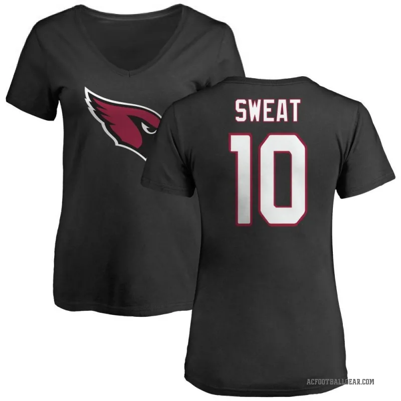 Josh Sweat Women's Black Arizona Cardinals Logo Slim Fit T-Shirt -