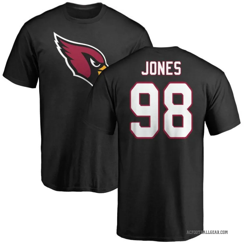 Justin Jones Men's Black Arizona Cardinals Logo T-Shirt -