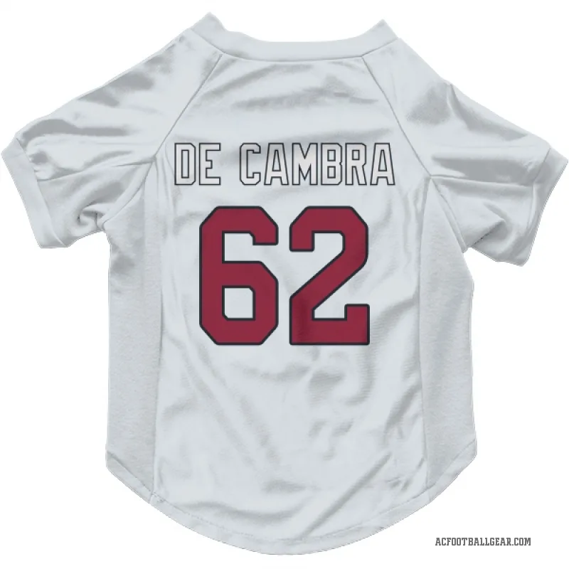 Ka'ena De Cambra  White Arizona Cardinals  Cat & Dog Pet Jersey