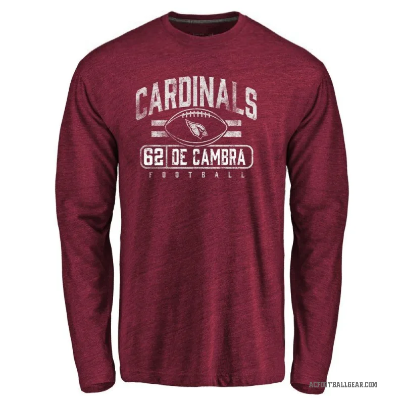 Ka'ena De Cambra Youth Arizona Cardinals Flanker Long Sleeve T-Shirt - Garnet