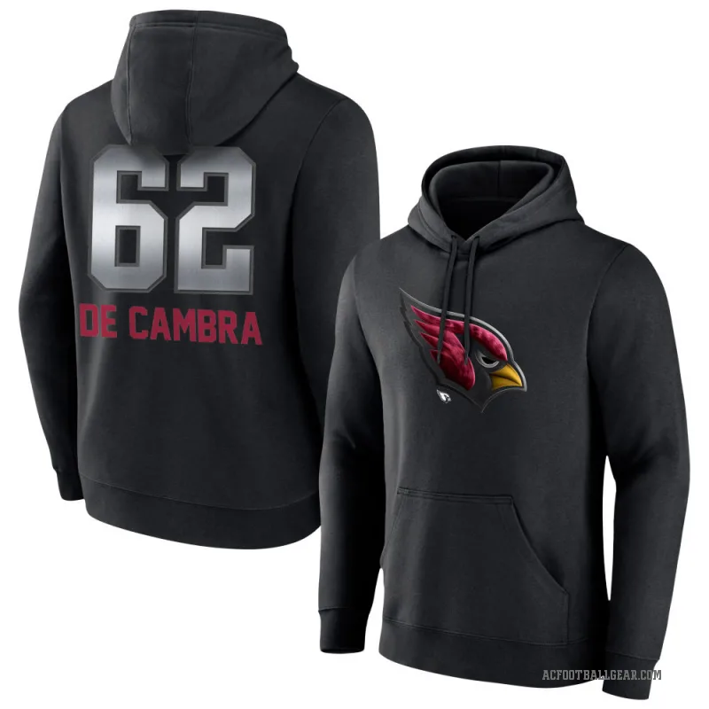 Ka'ena De Cambra Youth Black Arizona Cardinals Midnight Mascot Pullover Hoodie